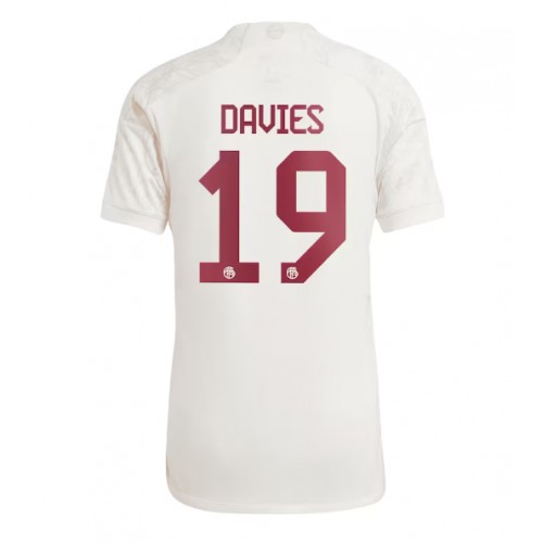 Maillot de foot Bayern Munich Alphonso Davies #19 Troisième 2023-24 Manches Courte